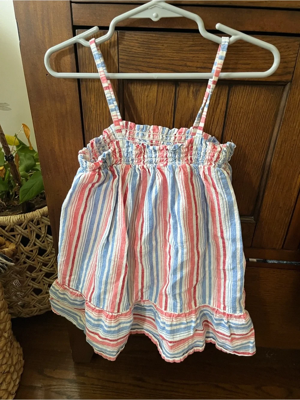 OshKosh B'gosh Red and Blue Striped Sundress